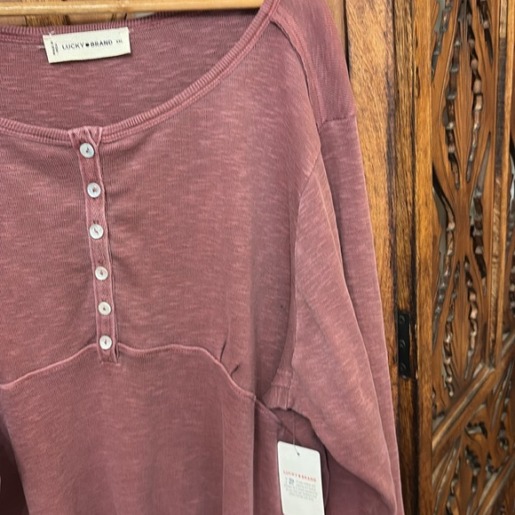 Lucky Brand Mauve Long Sleeve Top - Picture 6 of 8